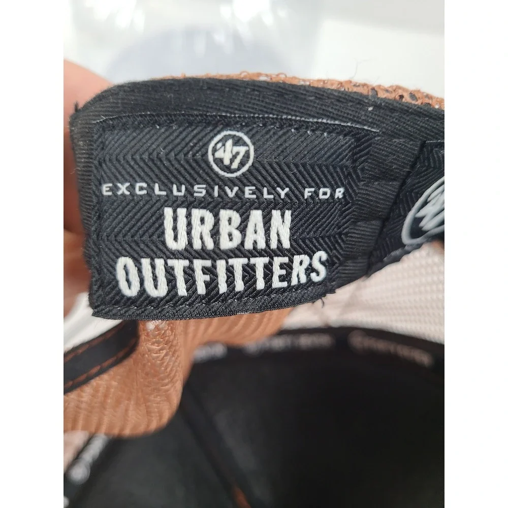 47 Brand New York Yankees Urban Outfitters Trucker Hat Rust Brown Snapback NY